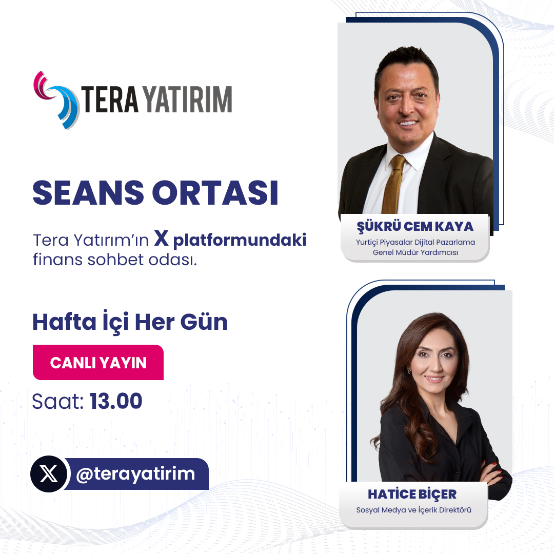 Tera Yatırım'den Finansseverlere X Platformunda Canlı Sohbet İmkanı