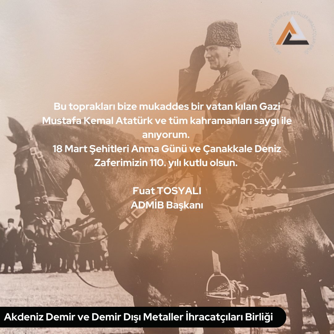 ADMİB, Gazi Mustafa Kemal Atatürk ve Tüm Kahramanları Andı