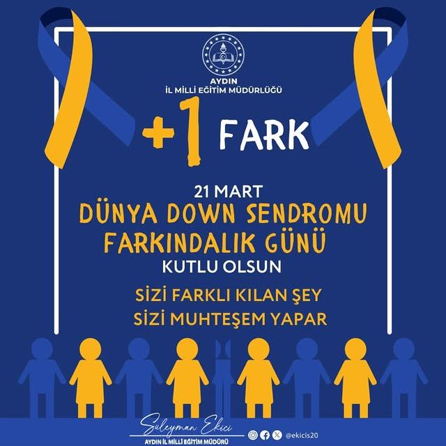 Aydın'da Down Sendromu Farkındalık Günü Etkinlikleri Düzenlendi