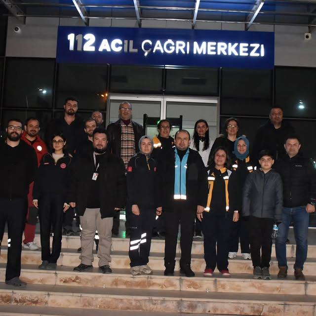 Aydın İl Sağlık Müdürü, Sahur Vaktinde 112 Acil Çağrı Merkezi'ni Ziyaret Etti