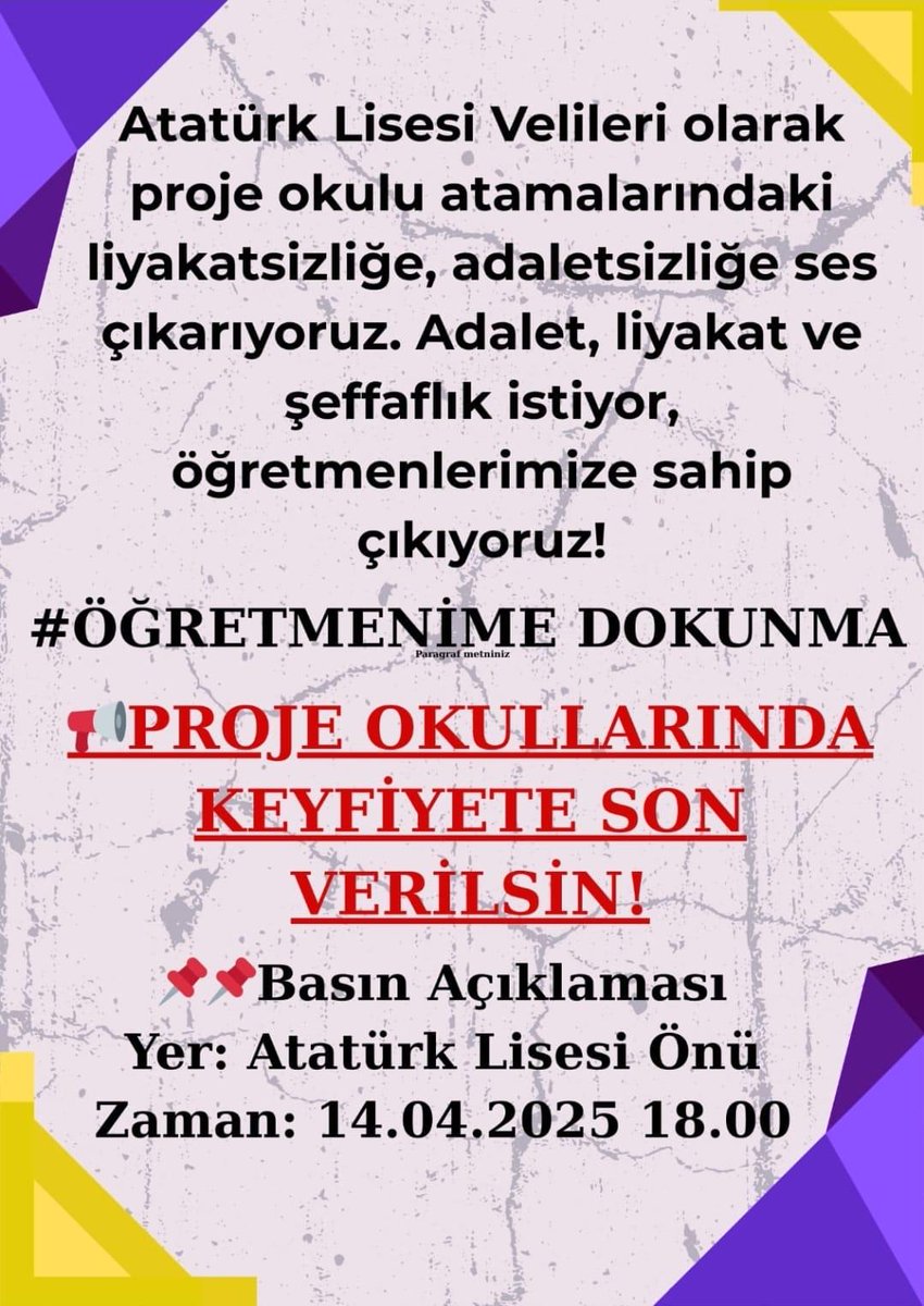İzmir Atatürk Lisesi Öğretmenlerine Destek Toplantısı
