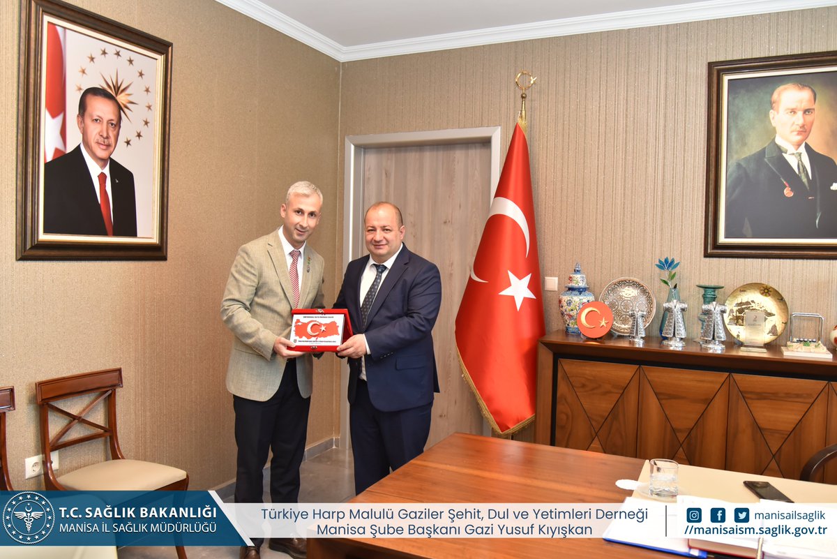 Türkiye Harp Malulü Gaziler Şehit Dul ve Yetimleri Derneği Manisa Şubesi, İl Sağlık Müdürlüğünü Ziyaret Etti
