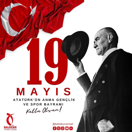 Balıkesir Ticaret Odası'ndan 19 Mayıs Mesajı