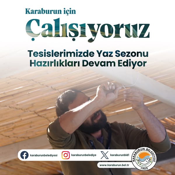 Karaburun Belediyesi Yaz Sezonu Hazırlıklarını Sürdürüyor