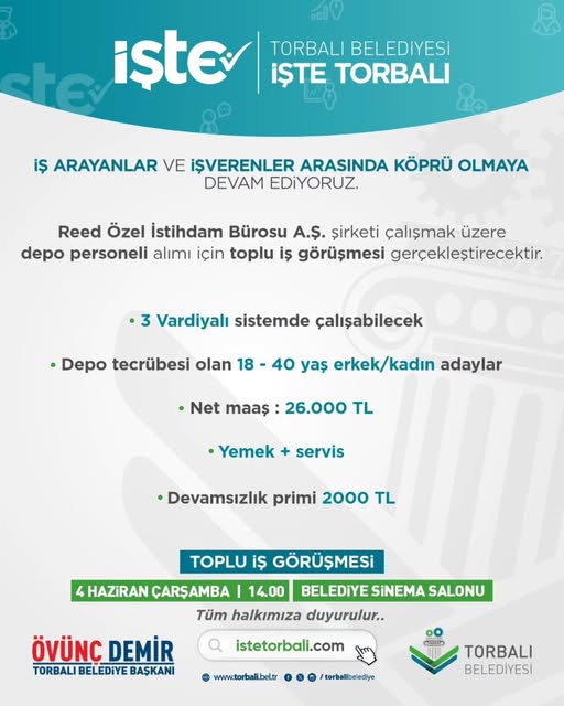 Torbalı Belediyesi İş Arayanlarla İşverenleri Buluşturuyor