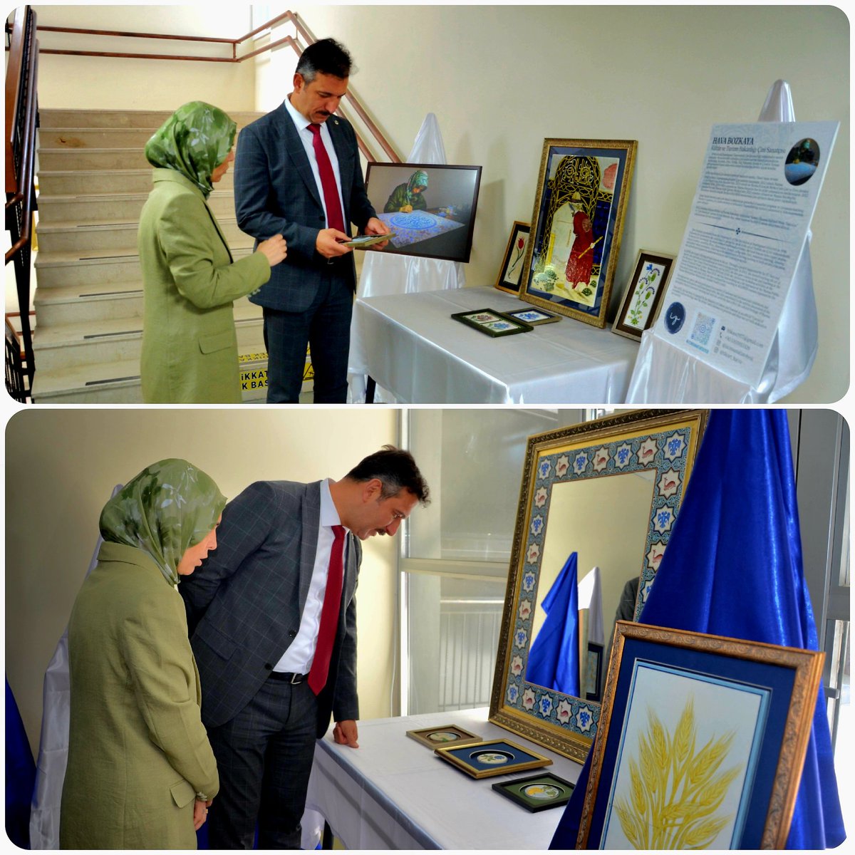 Manisa İl Milli Eğitim Müdürlüğü'nde Çini Sanatı Sergisi Açıldı