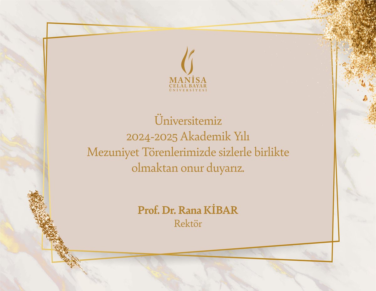Manisa Celal Bayar Üniversitesi 2024-2025 Akademik Yılı Mezuniyet Törenleri Duyuruldu
