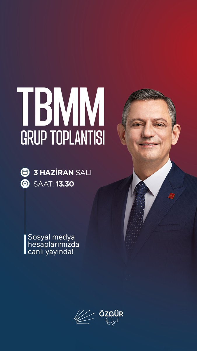 CHP Lideri Özel, Yarın TBMM Grup Toplantısında Konuşacak