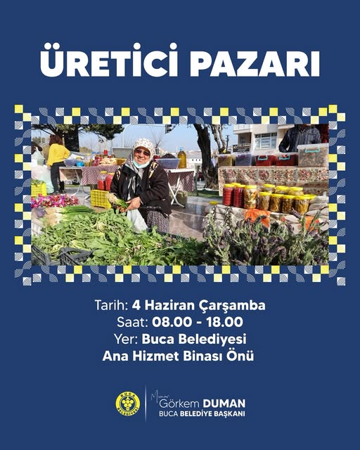 Buca Belediyesi Üretici Pazarı Kapılarını Açıyor