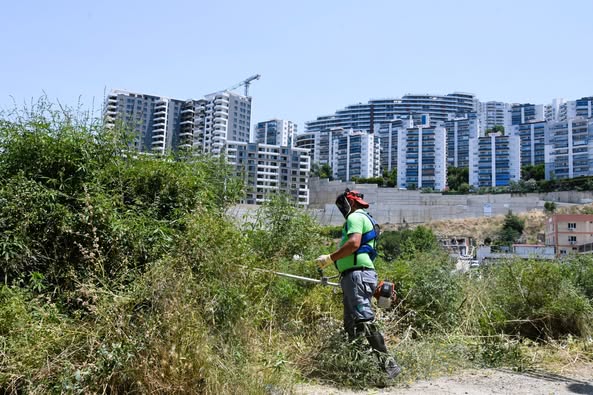 Narlıdere Belediyesi Park ve Bahçeler Müdürlüğü İlçe Genelinde Bakım Çalışmalarına Devam Ediyor