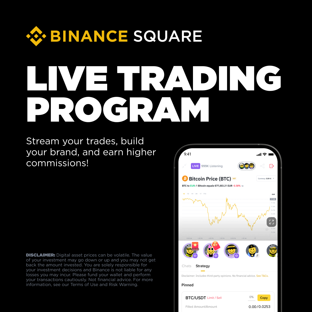 Binance Square Canlı Ticaret Programı Başlatıldı