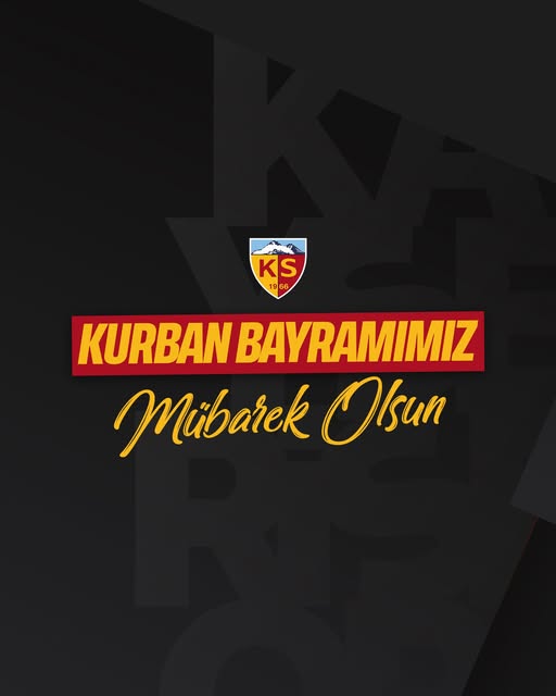 Kayserispor'dan Kurban Bayramı Mesajı