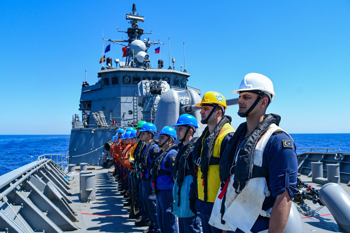 TCG Kemalreis Fırkateyni Doğu Akdeniz'de ABD Deniz Kuvvetleri ile Yakıt İkmali Eğitimi Gerçekleştirdi