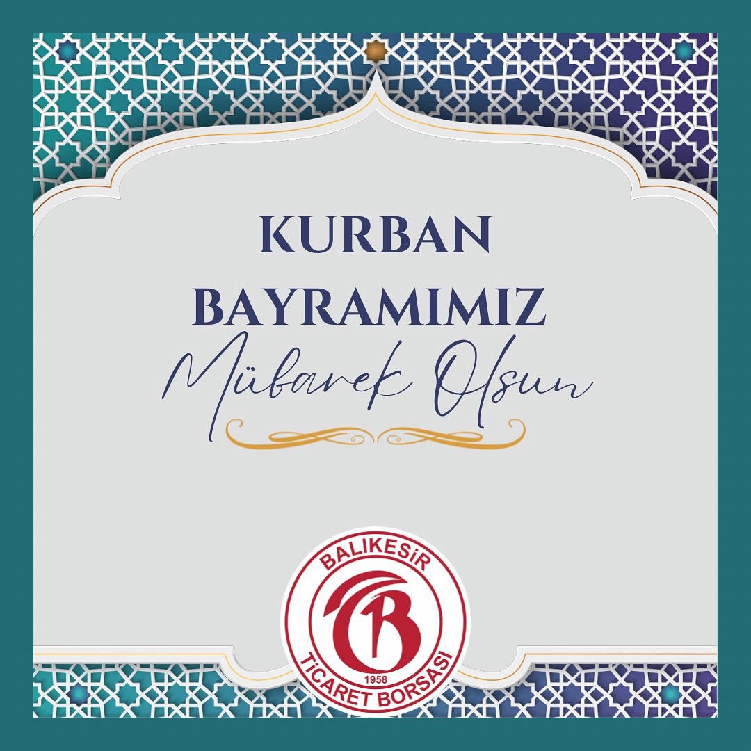 Balıkesir Ticaret Borsası'ndan Kurban Bayramı Mesajı