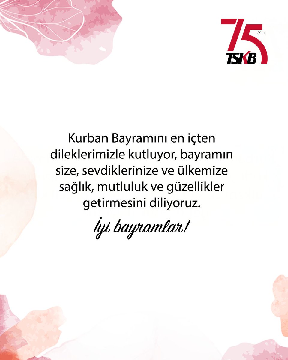 TSKB'den Kurban Bayramı Mesajı