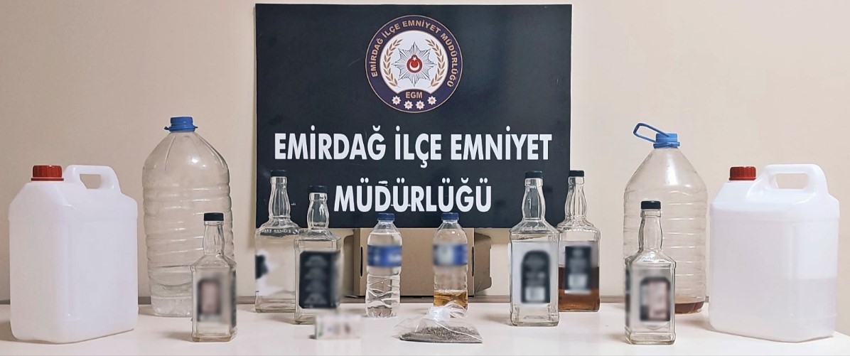 Afyonkarahisar’da Kaçak Alkol Operasyonu