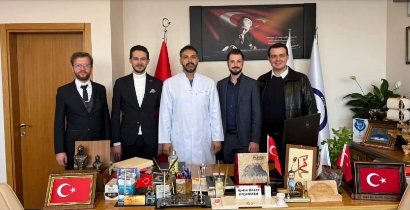 Genç MÜSAD 'tan AFSÜ Başhekimi Doç. Dr. Aydın Balcı’ya hayırlı olsun ziyaret.