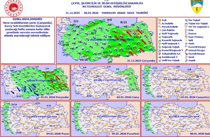 limiz Genelinde Kar Yağışı Aralıklı Olarak Sürecek: Don ve Buzlanmaya Dikkat
