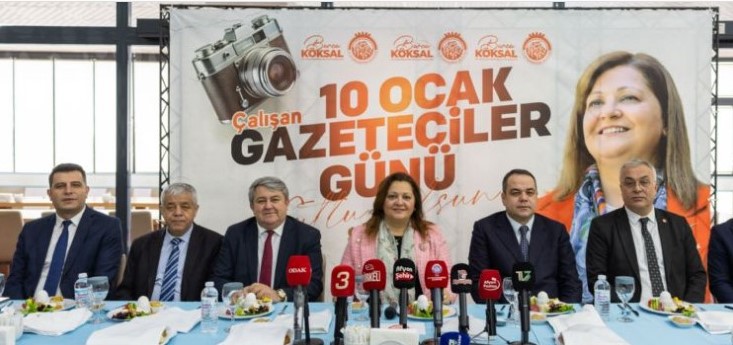 BELEDİYE BAŞKANIBURCU KÖKSAL, BASIN EMEKÇİLERİYLE BİRARAYA GELDİ.