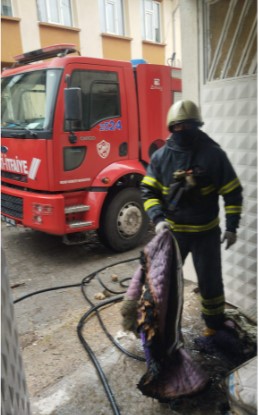 Ermen Mahallesi Kuşoğlu Sokak’ta Korkutan Yangın