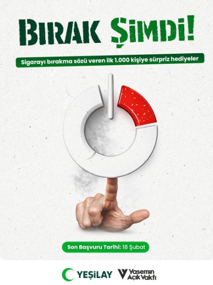 Yeşilay’dan Tütün Bağımlılığına Karşı “Bırak Şimdi” Kampanyası